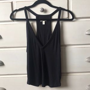 Silence & Noise black ribbed crop